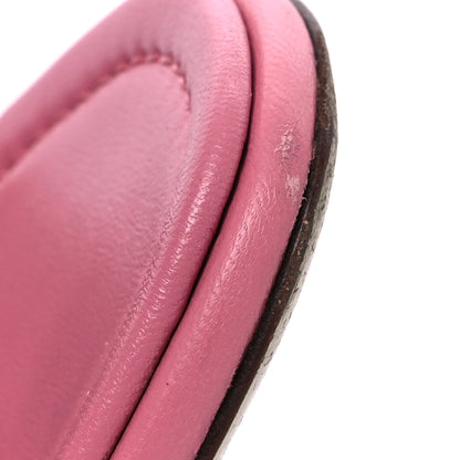 Valentino Garavani Nappa Roman Stud Flat Slide Sandals 39.5 Flaming Pink 14 of 16