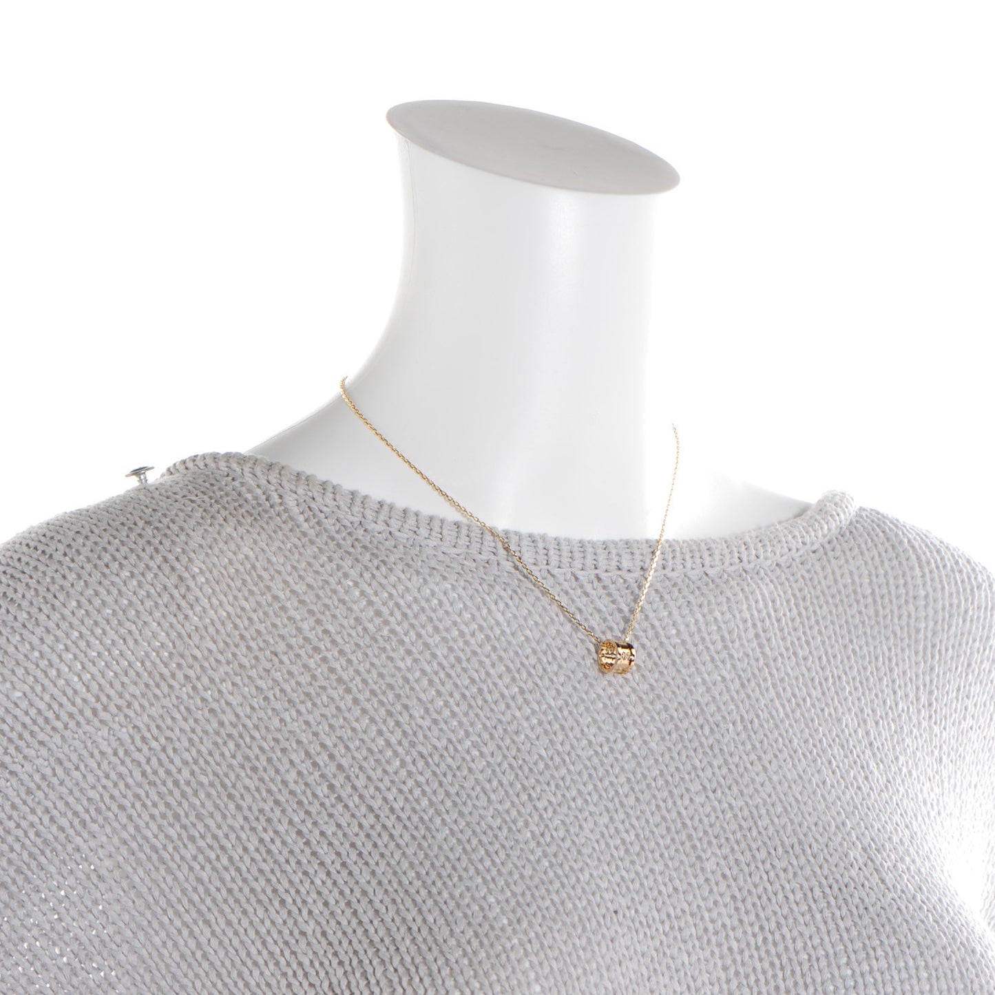 18K Yellow Gold Icon Twirl Pendant Necklace