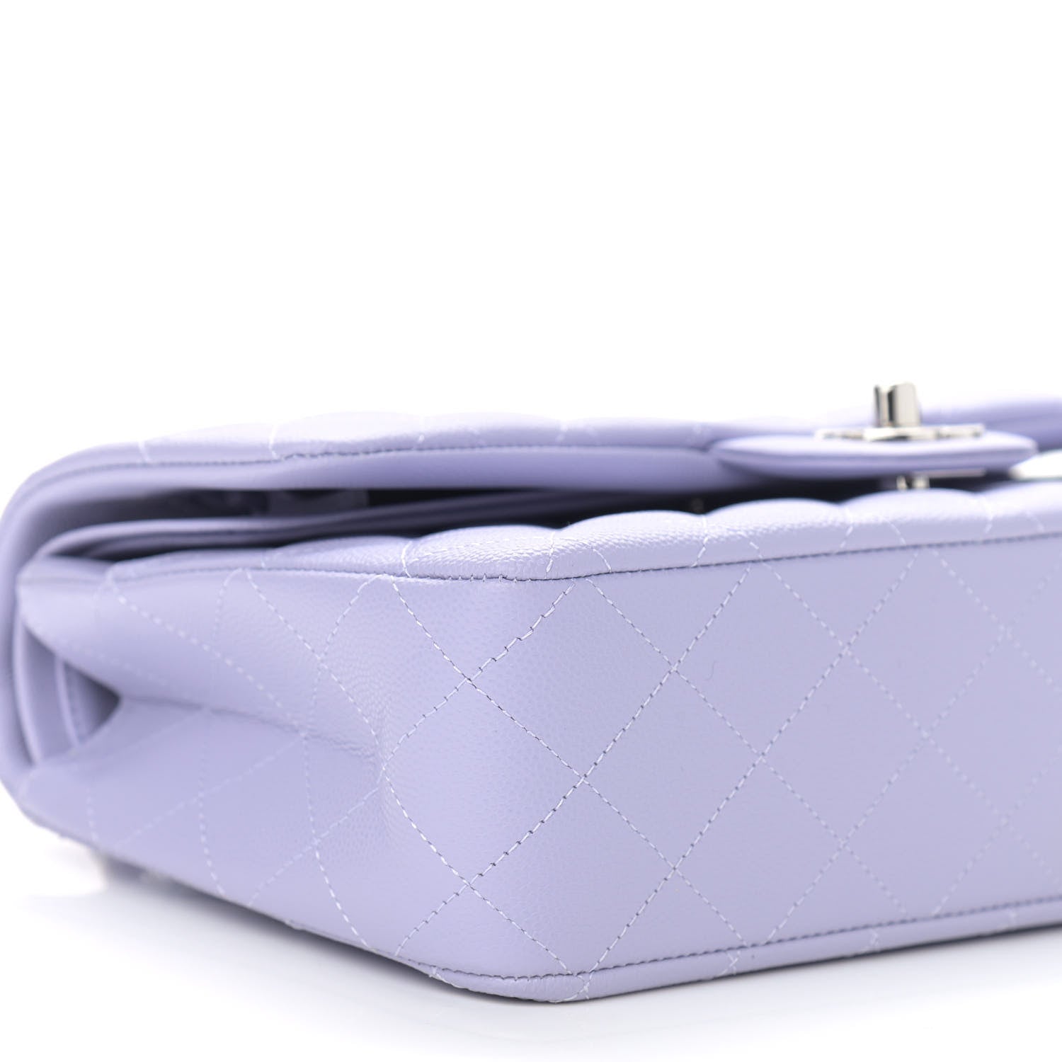 Chanel Caviar Quilted Medium Double Flap Light Purple 5 of 12