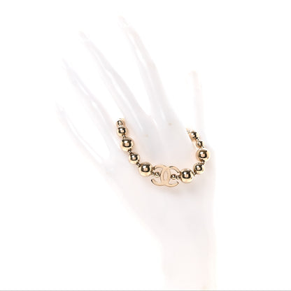 Chanel Metal Beaded CC Bracelet Gold 2 of 5