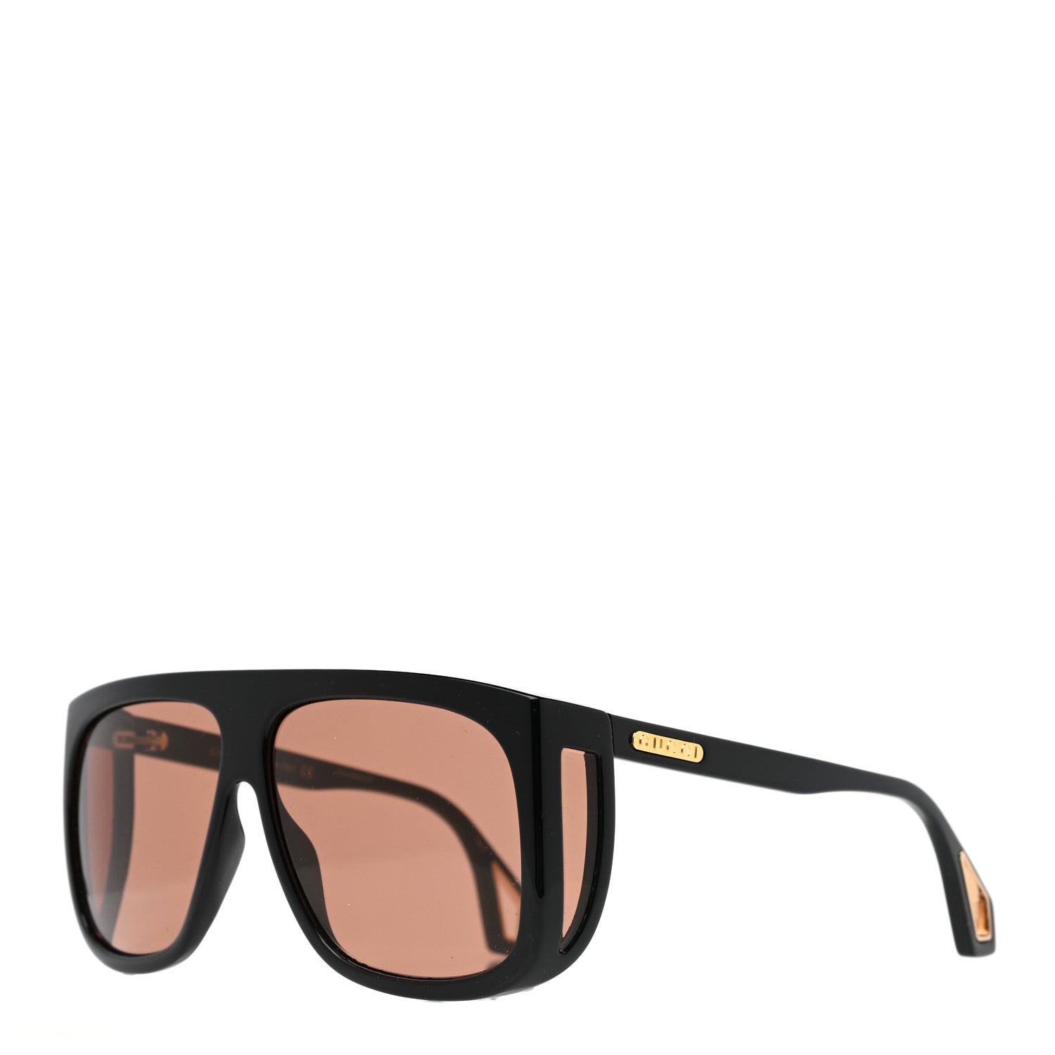Gucci Acetate Shield Sunglasses GG0467S Black 1 of 8