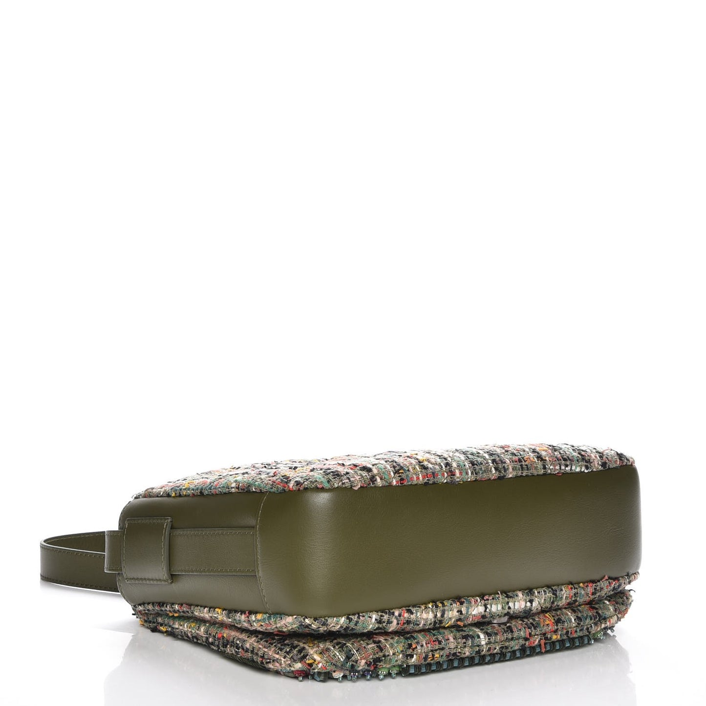 Tweed Sequins Havana Stroll Messenger Khaki