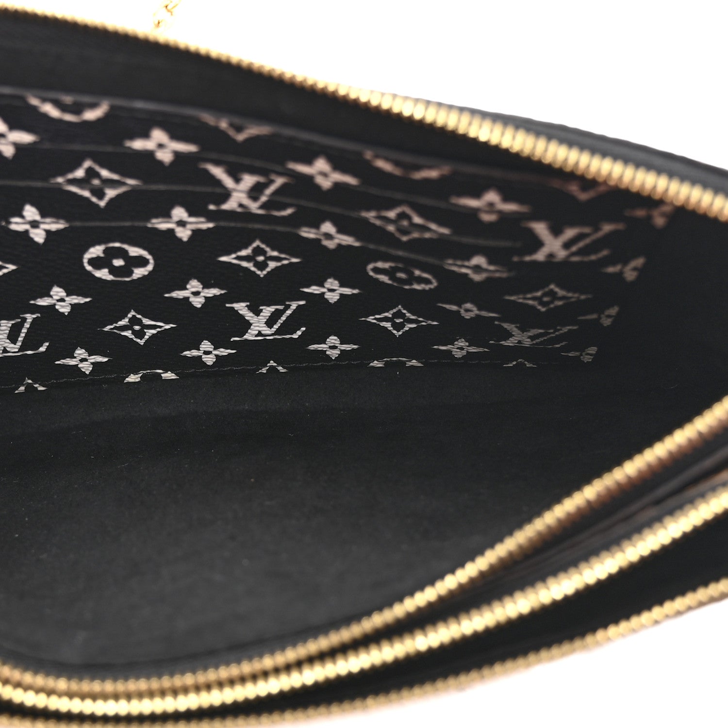 Louis Vuitton Monogram Giant Jungle Pochette Double Zip Black 5 of 10