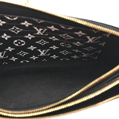 Louis Vuitton Monogram Giant Jungle Pochette Double Zip Black 5 of 10