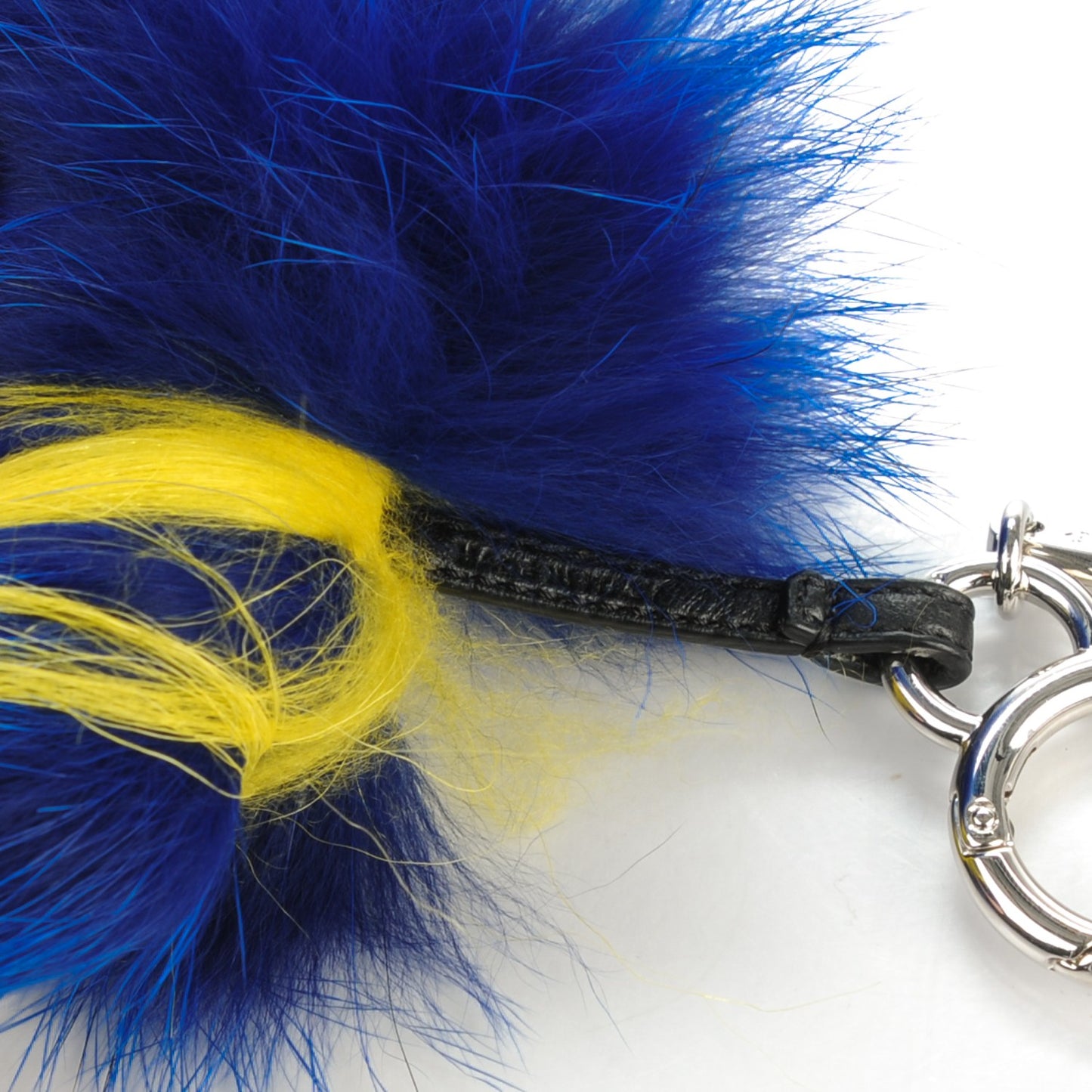 Mink Fur Fendirumi Bug-Kun Monster Bag Bug Charm Pacific Fluo Yellow