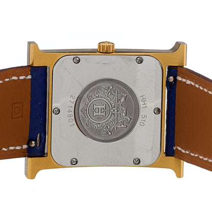 Hermes Stainless Steel Epsom 26mm Heure H Hour Quartz Watch Bleu Electrique 4 of 4