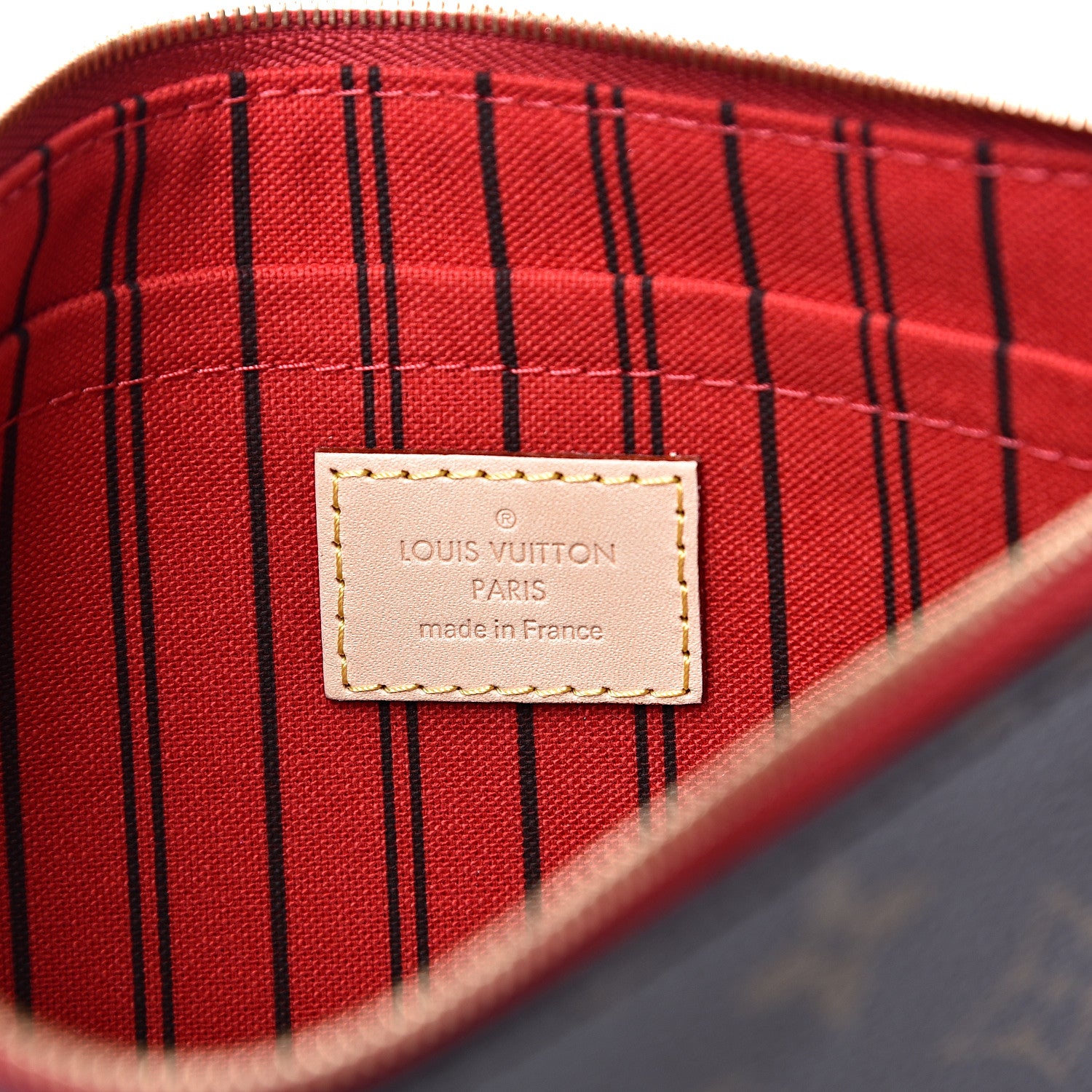 Louis Vuitton Monogram Neverfull MM GM Pochette Cherry 5 of 6