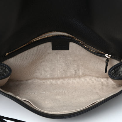 Gucci Pebbled Calfskin Medium Soho Clutch Black 4 of 4