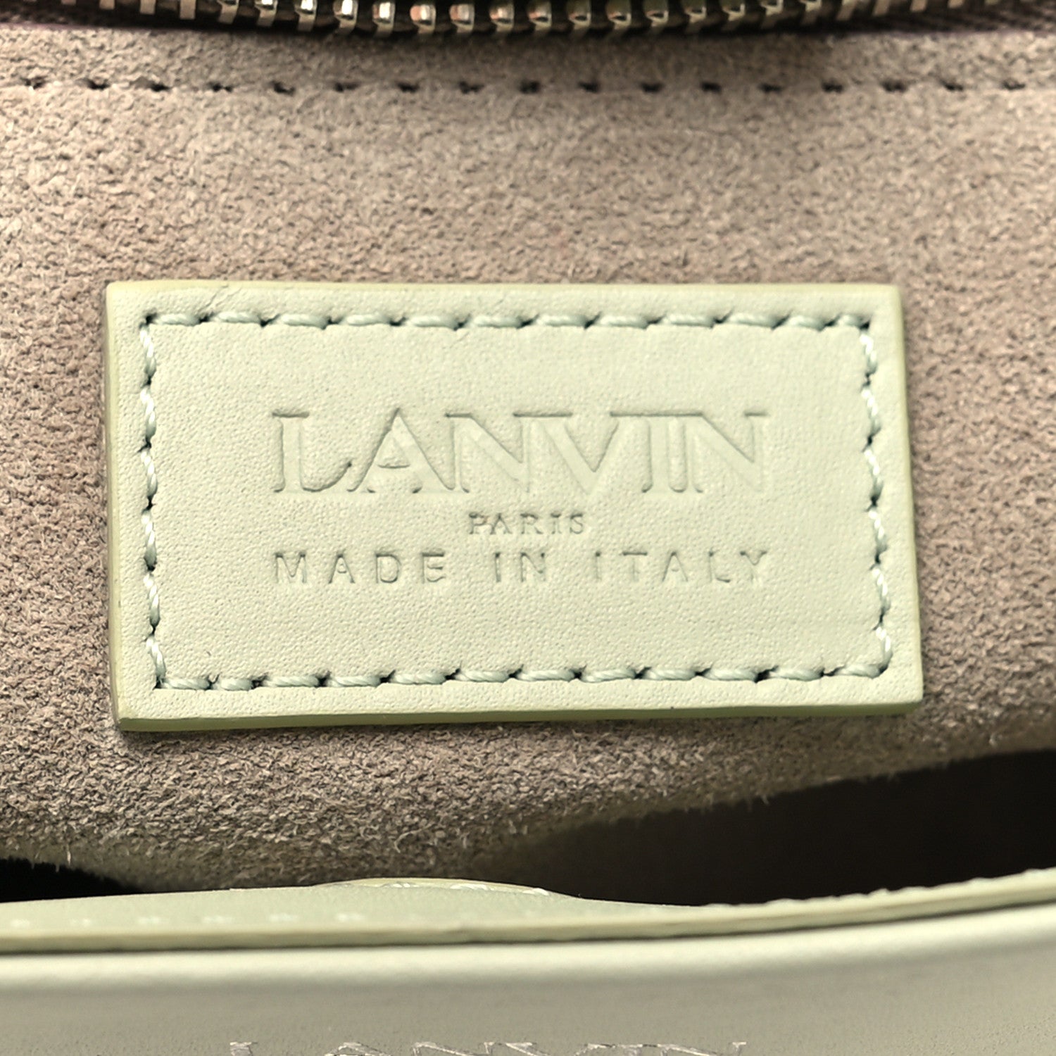 Lanvin Matte Calfskin Cat Hobo Sage 6 of 8