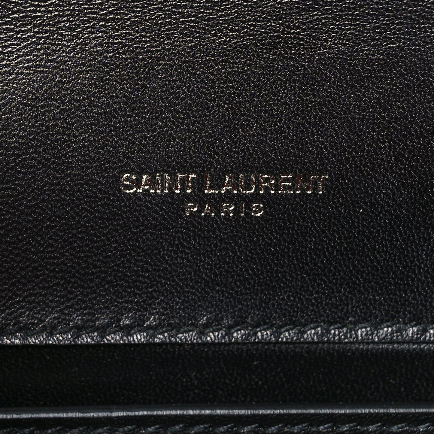 Paillette Suede Monogram Kate Chain Wallet Pink Black