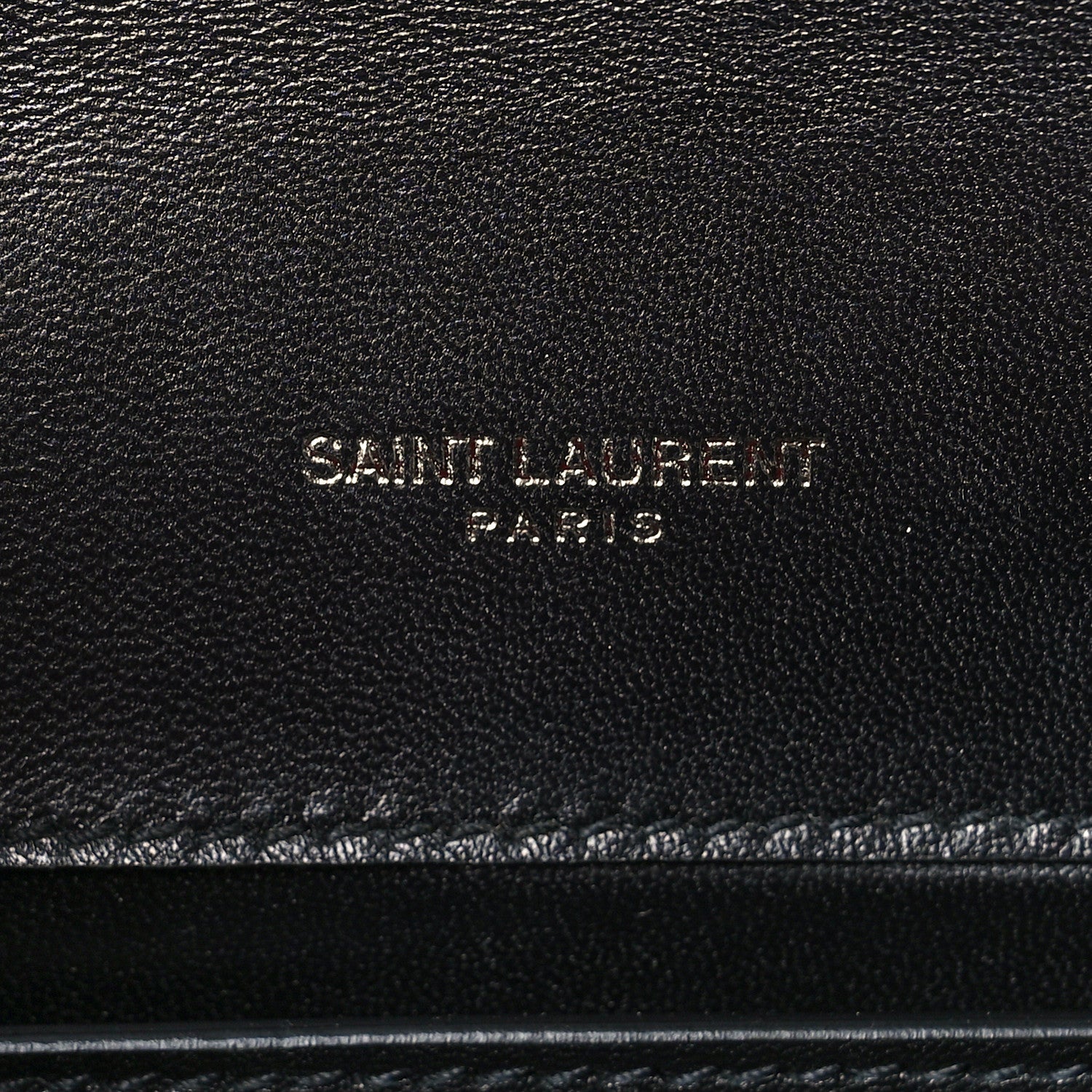 Saint Laurent Paillette Suede Monogram Kate Chain Wallet Pink Black 7 of 9