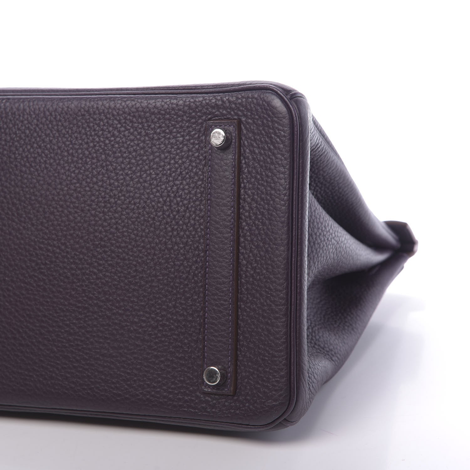Hermes Taurillon Clemence Birkin 35 Raisin 11 of 11