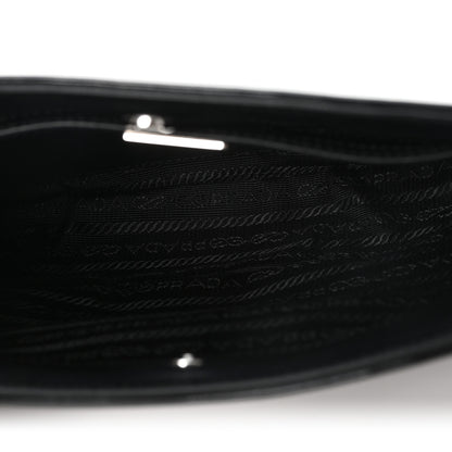 Prada Spazzolato Cleo Shoulder Bag Black 5 of 10