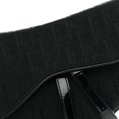 Christian Dior Monogram Saddle Bag Black 8 of 15