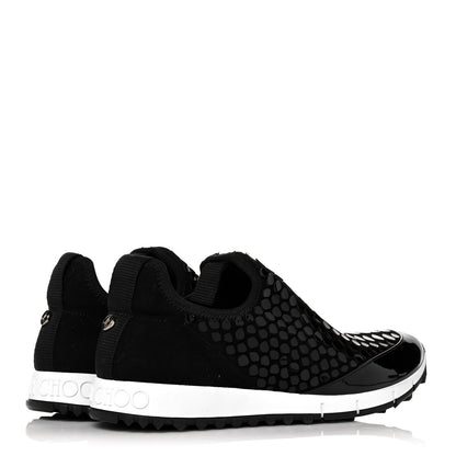 Jimmy Choo Patent Suede Montana Slip-On Sneakers 38.5 Black 4 of 8
