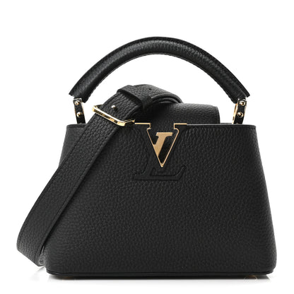 Louis Vuitton Taurillon Mini Capucines Black 1 of 10