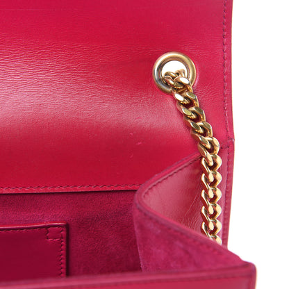 Saint Laurent Smooth Calfskin Medium Classic Monogram Kate Tassel Satchel Fuchsia 18 of 18