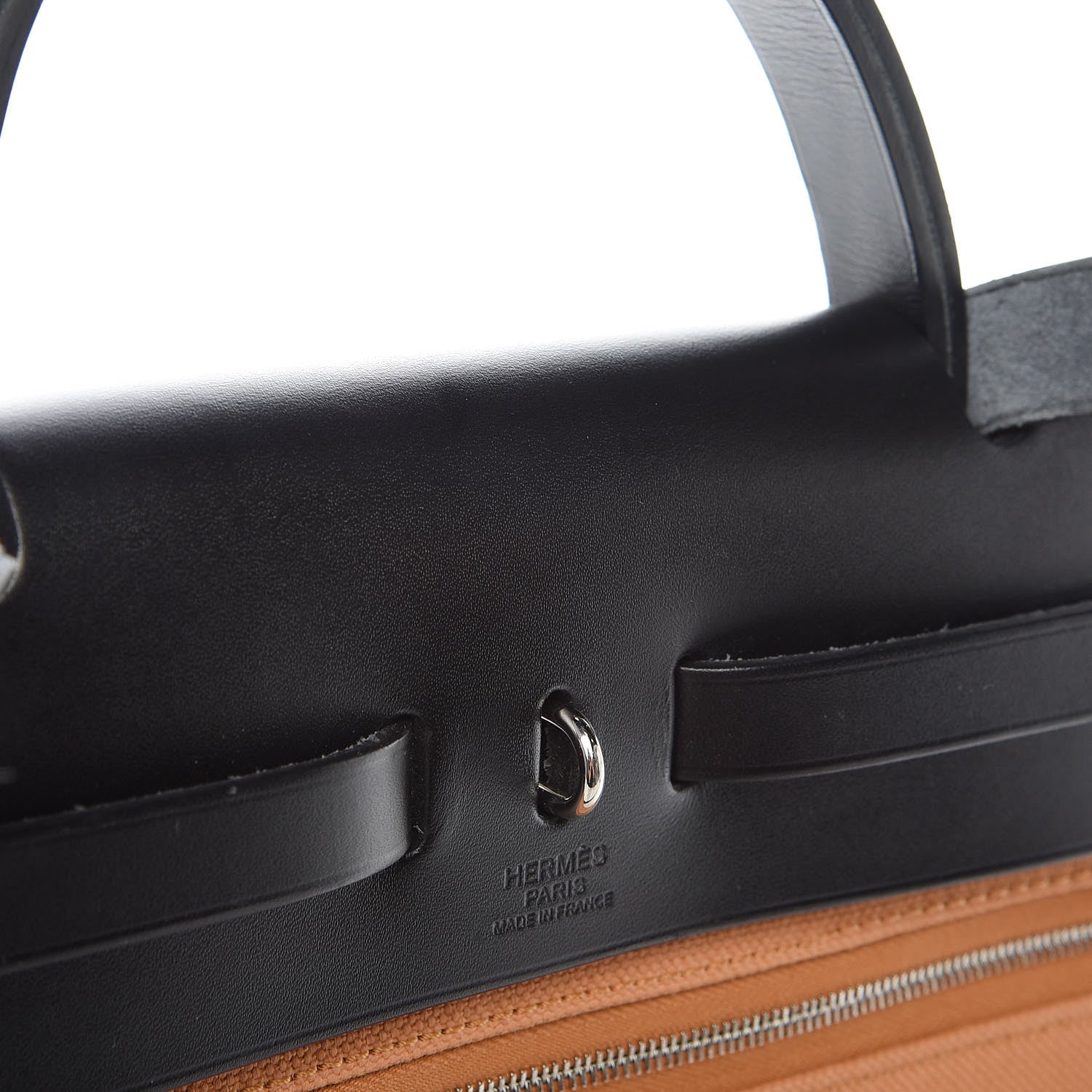Hermes Vache Hunter Toile Herbag Zip PM 31 Sable Black 14 of 17