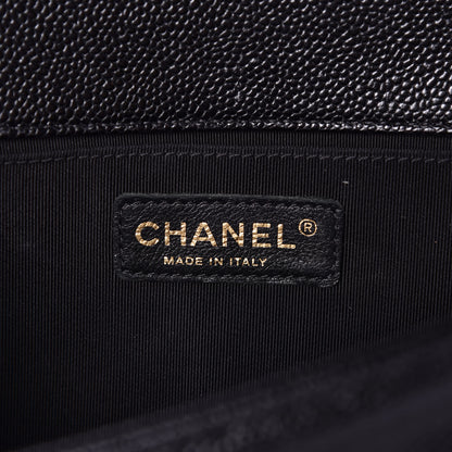 Chanel Caviar Quilted Medium Boy Flap Black 7 of 10