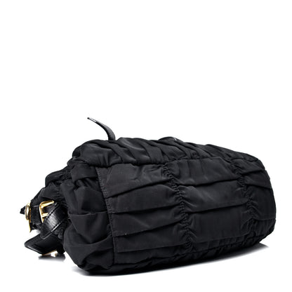 Prada Tessuto Nylon Gaufre Shopping Satchel Black 3 of 4