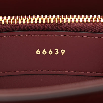 Celine Satinated Calfskin Mini 16 Top Handle Bag Light Burgundy 8 of 11