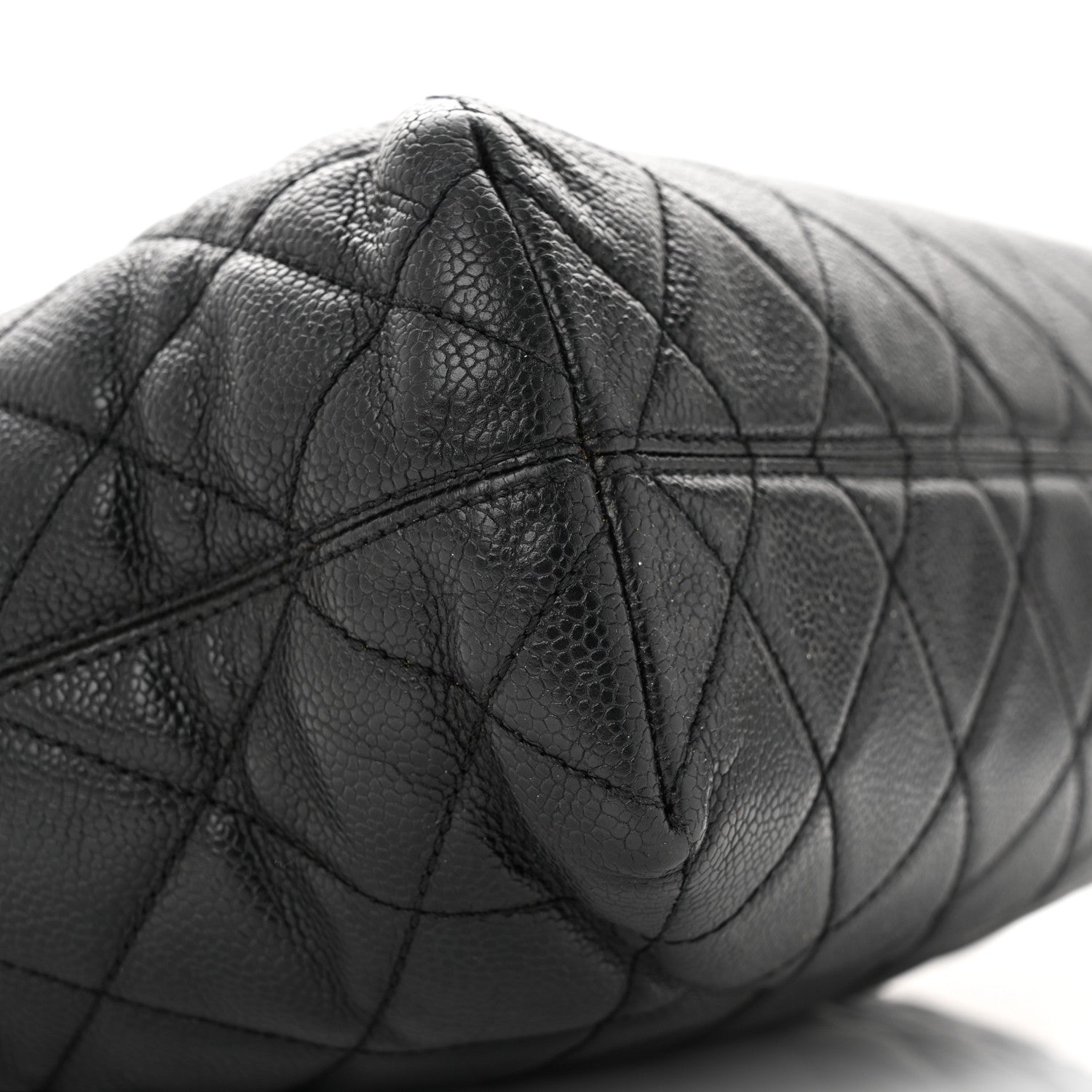 Chanel Caviar Quilted CC Shopping Tote Black 9 of 12