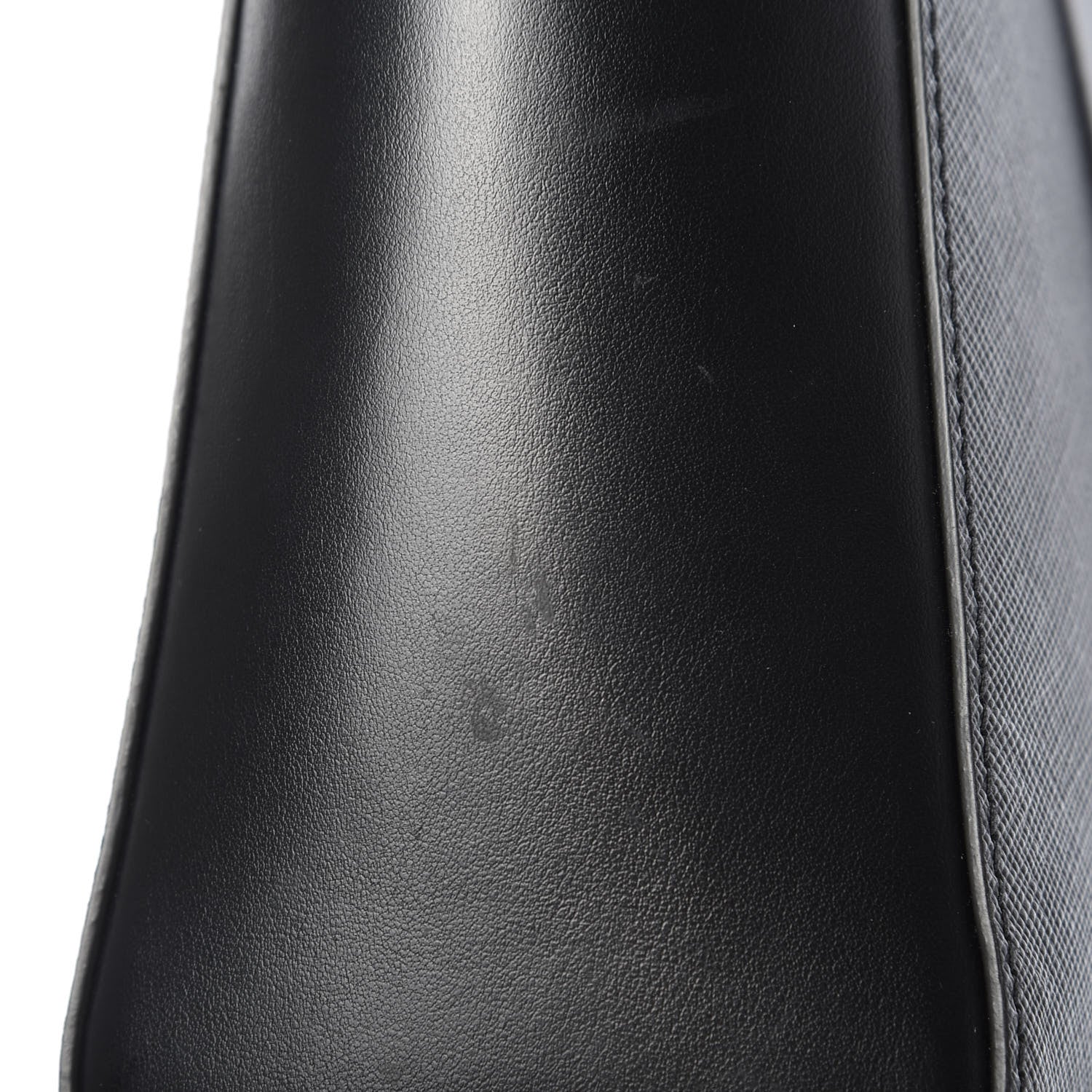 Prada Saffiano Soft Calfskin Small Zippered Tote Black 12 of 12