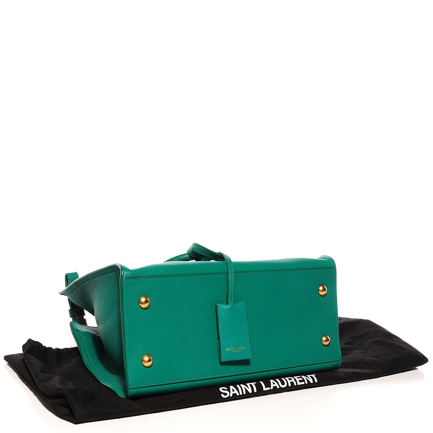 Saint Laurent Calfskin Small Classic Y Cabas Green 4 of 14