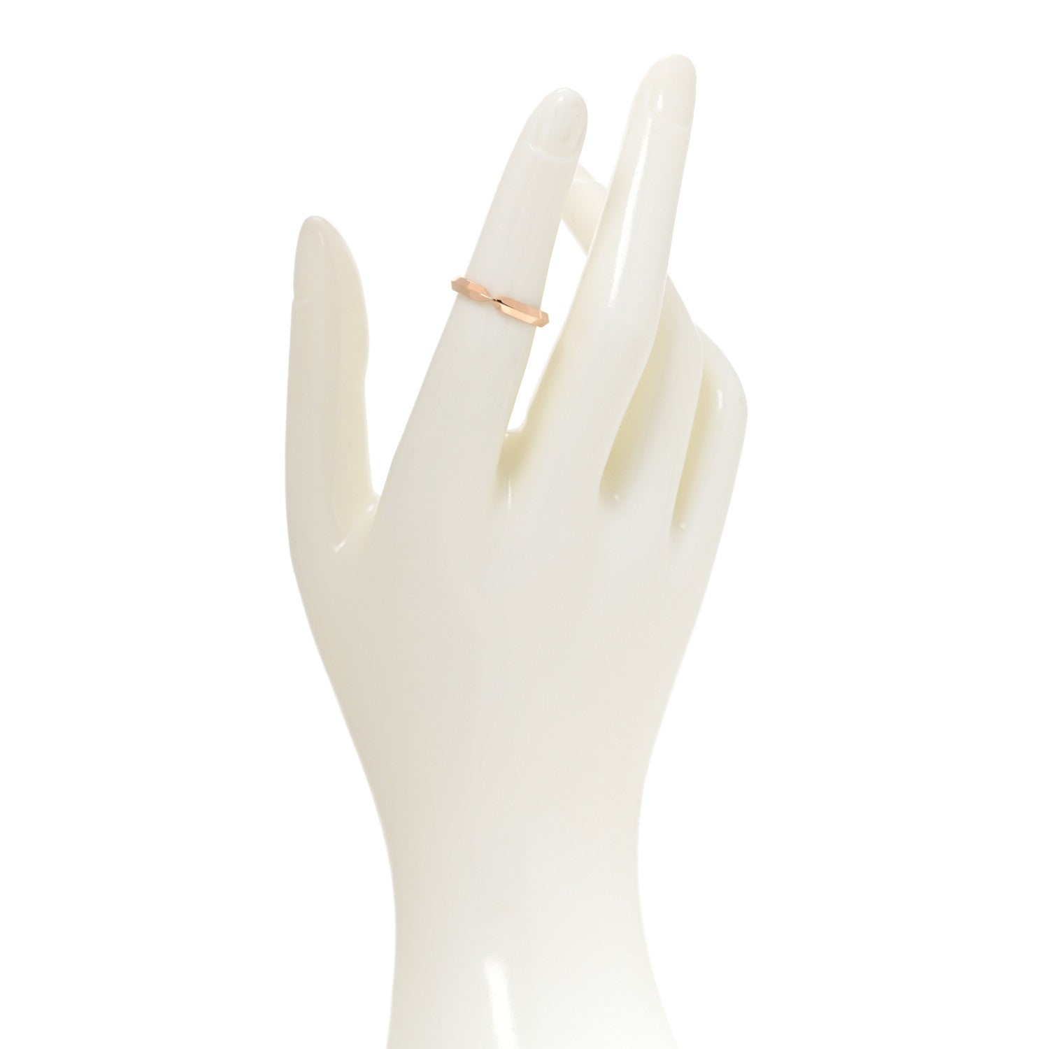Tiffany 18K Rose Gold Nesting Narrow Band Ring 50 5.25 2 of 4