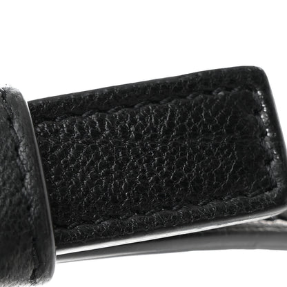 Celine Crocodile Embossed Calfskin Medium Phantom Luggage Black 22 of 24