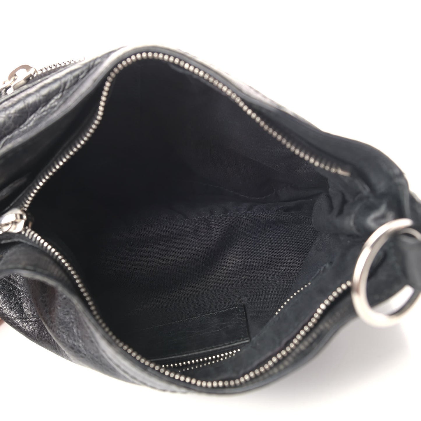 Agneau Giant 12 Silver Hardware Hip Black
