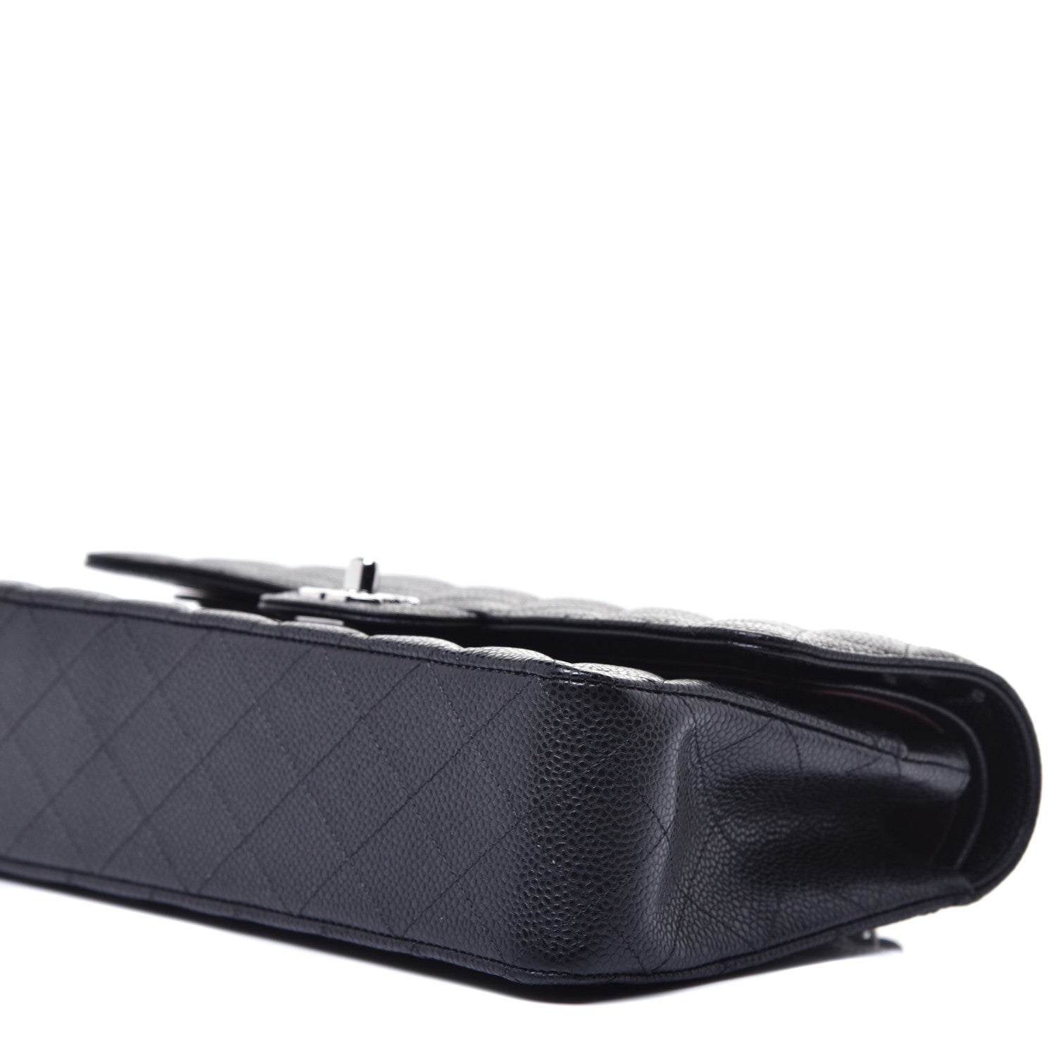 Chanel Caviar Quilted Medium Double Flap Black 9 of 10