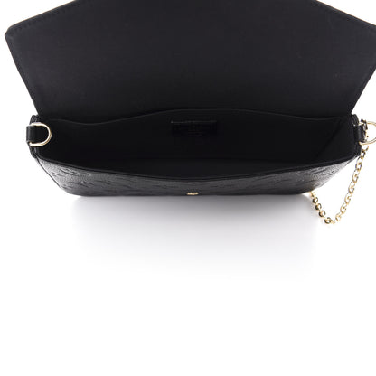 Louis Vuitton Empreinte Pochette Felicie Chain Wallet Black 5 of 10