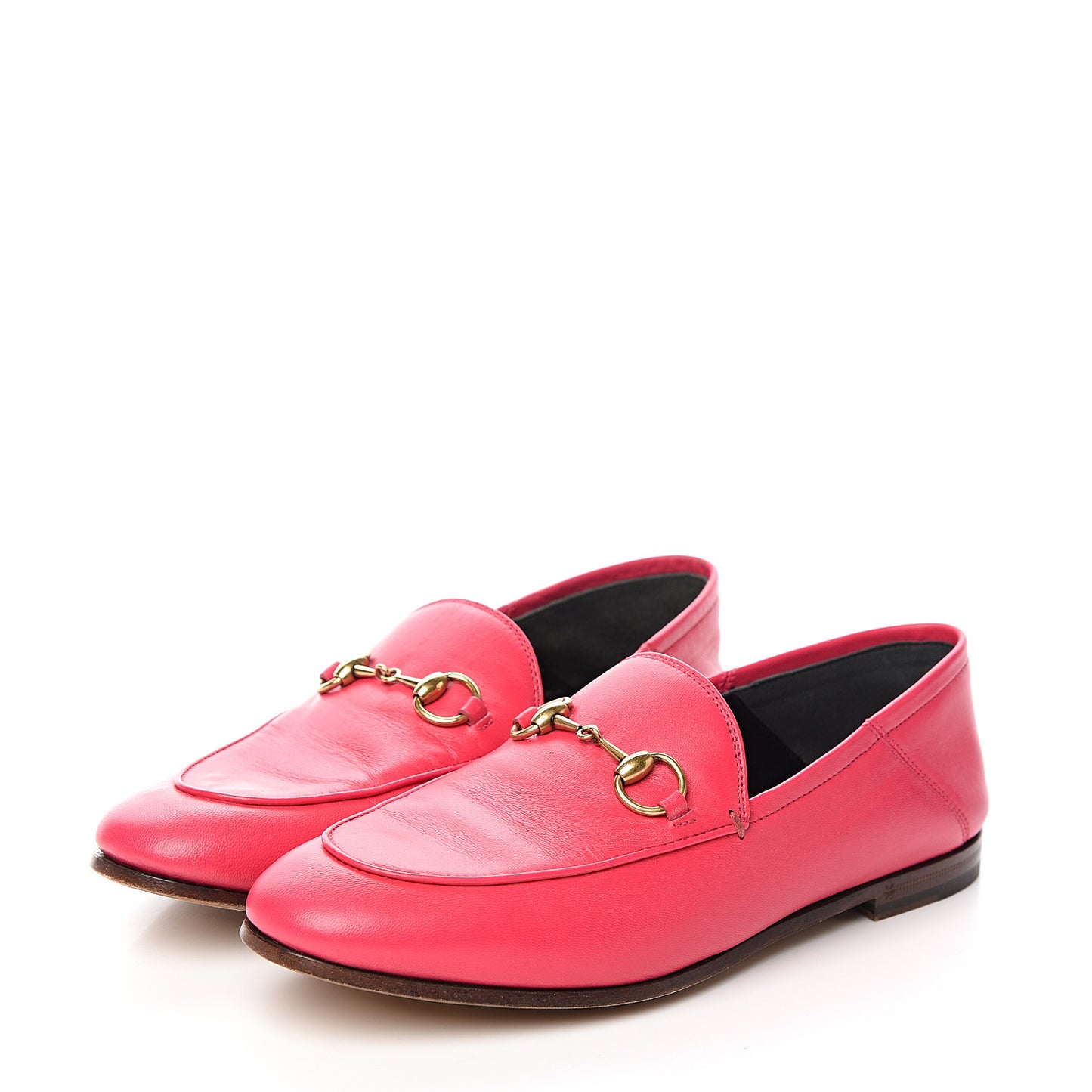 Lambskin Womens Brixton Horsebit Loafers 36 Hot Pink