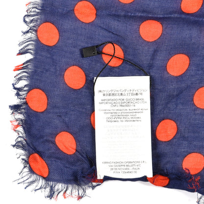 Gucci Modal Silk Big Gucci Minipois Square Scarf Sapphire Red 3 of 3