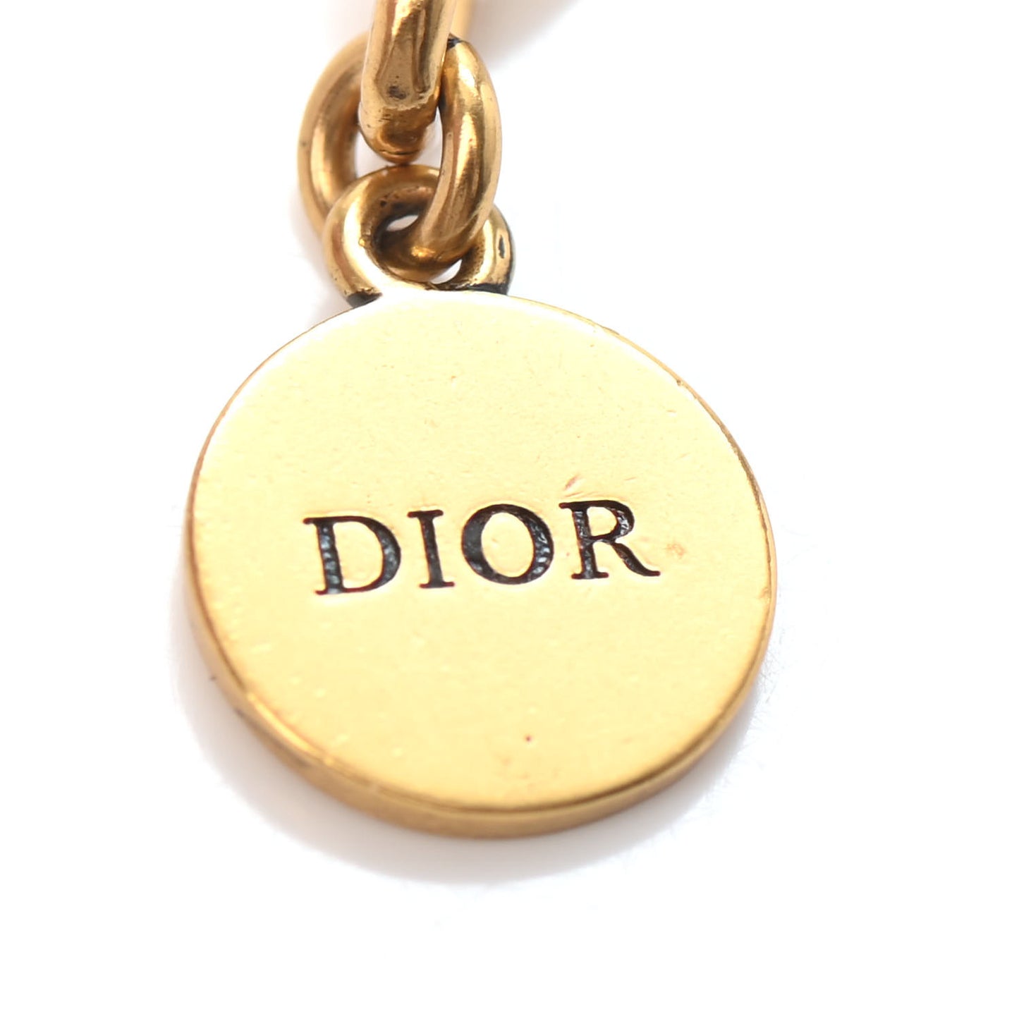 Metal CD Chain Bracelet Gold