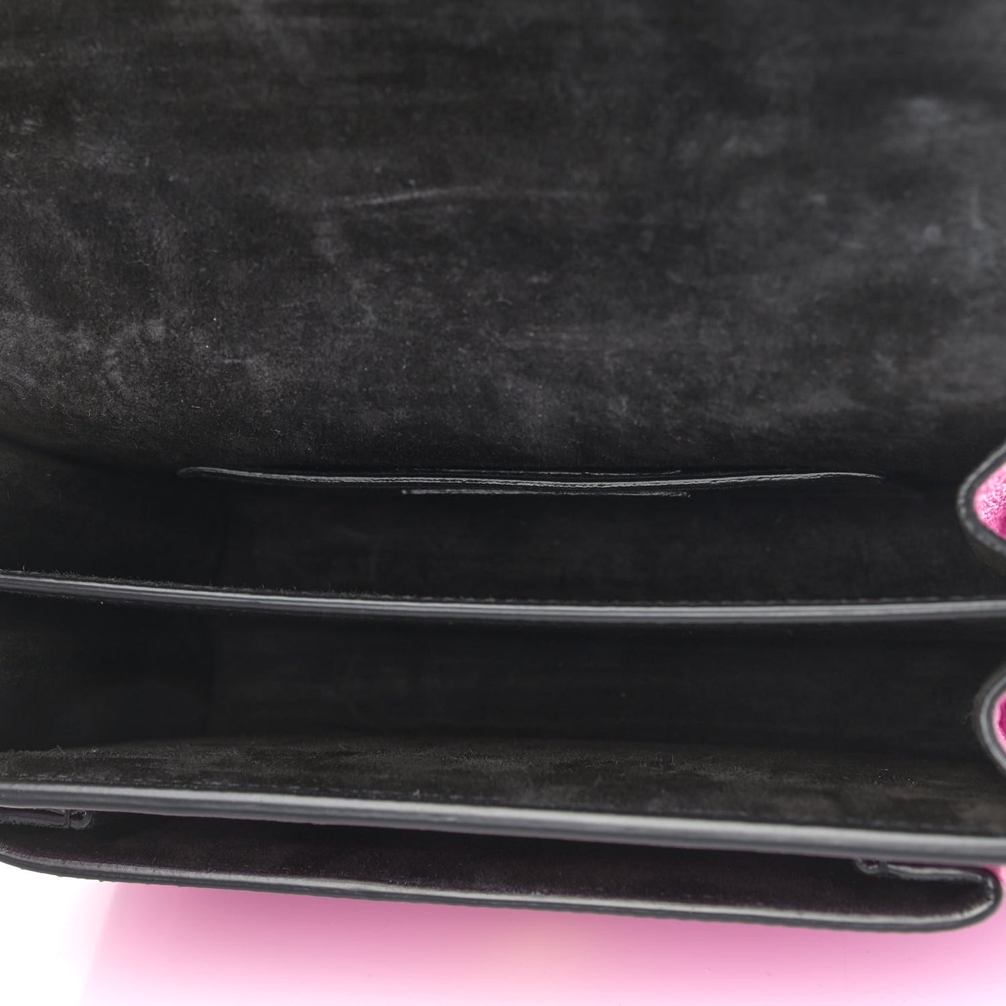 Metallic Calfskin Small Monogram Sunset Fuchsia