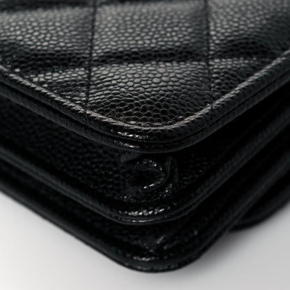 Chanel Caviar Quilted Mini Wallet On Chain WOC Black 12 of 13