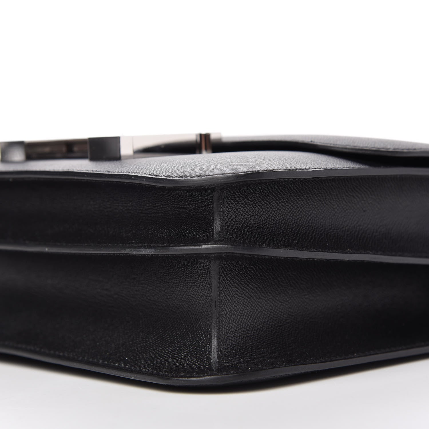 Hermes Grained Monsieur Lizard Constance 24 Black Ombre 7 of 9