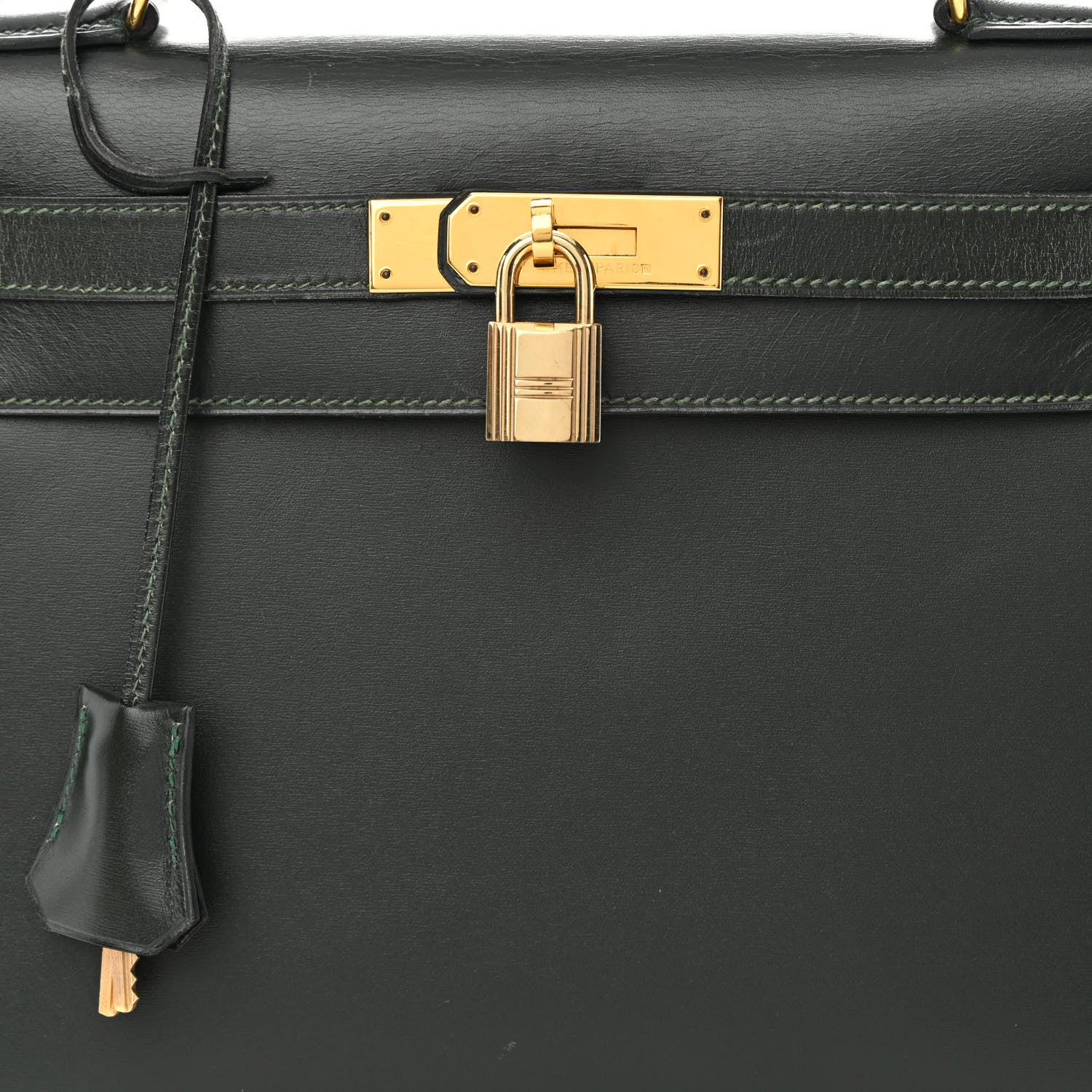 Hermes Box Kelly Sellier 28 Vert Fonce 8 of 25