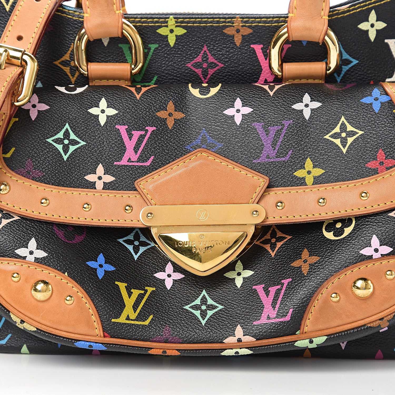 Louis Vuitton Monogram Multicolor Rita Black 9 of 9
