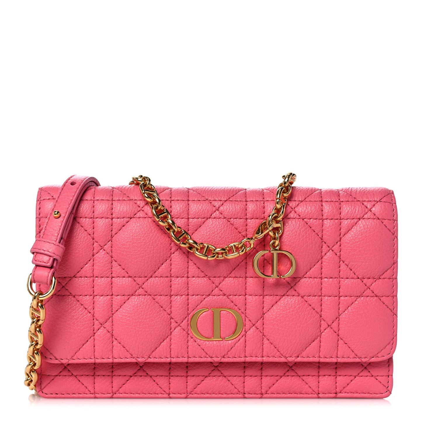 Supple Calfskin Caro Belt Bag Peony Pink