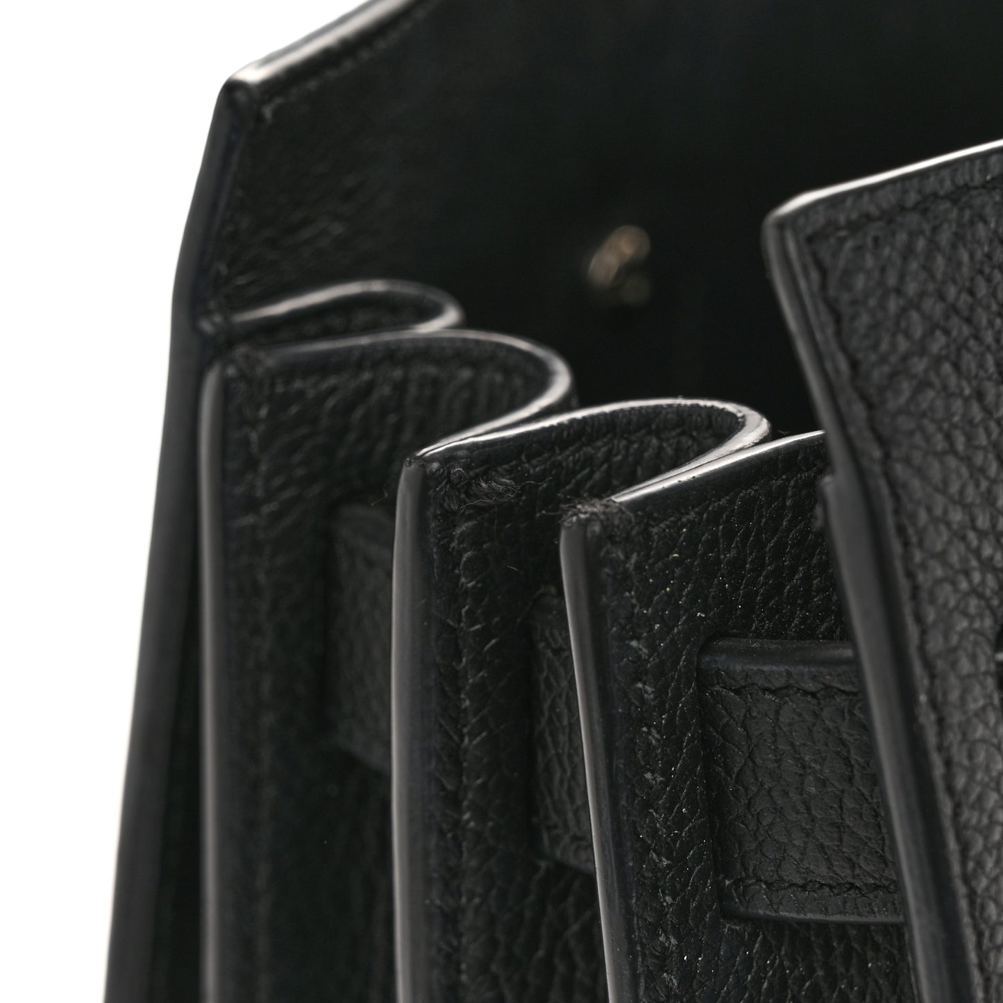 Grained Calfskin Baby Sac De Jour Black