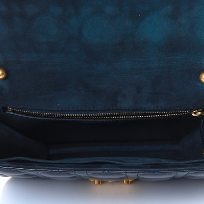 Christian Dior Lambskin Cannage Small Dioraddict Flap Bag Navy 4 of 4