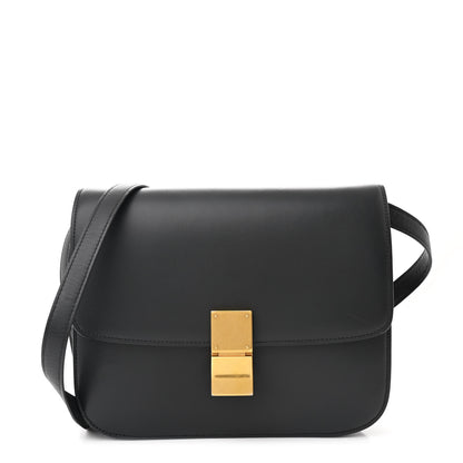 Celine Box Calfskin Medium Classic Box Flap Bag Anthracite 1 of 11