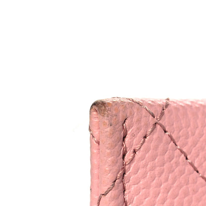 Chanel Caviar Quilted Card Holder Pink 10 of 14