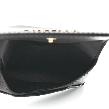 Burberry Soft Grain Calfskin Haymarket Check Mayfield Card Case Black 7 of 12
