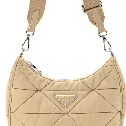 Prada Re-Nylon Triangle Quilted Padded Patchwork System Shoulder Bag Deserto 8 of 11