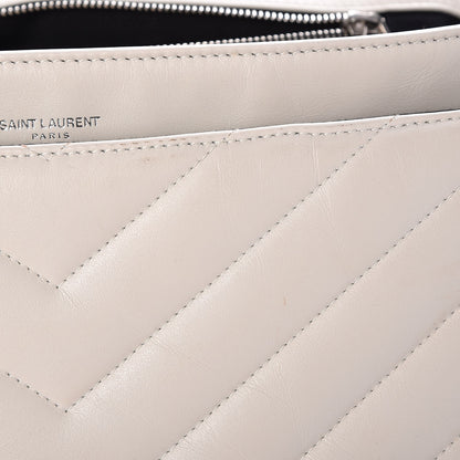 Saint Laurent Calfskin Y Quilted Monogram Loulou Shoulder Bag Porcellana 11 of 15