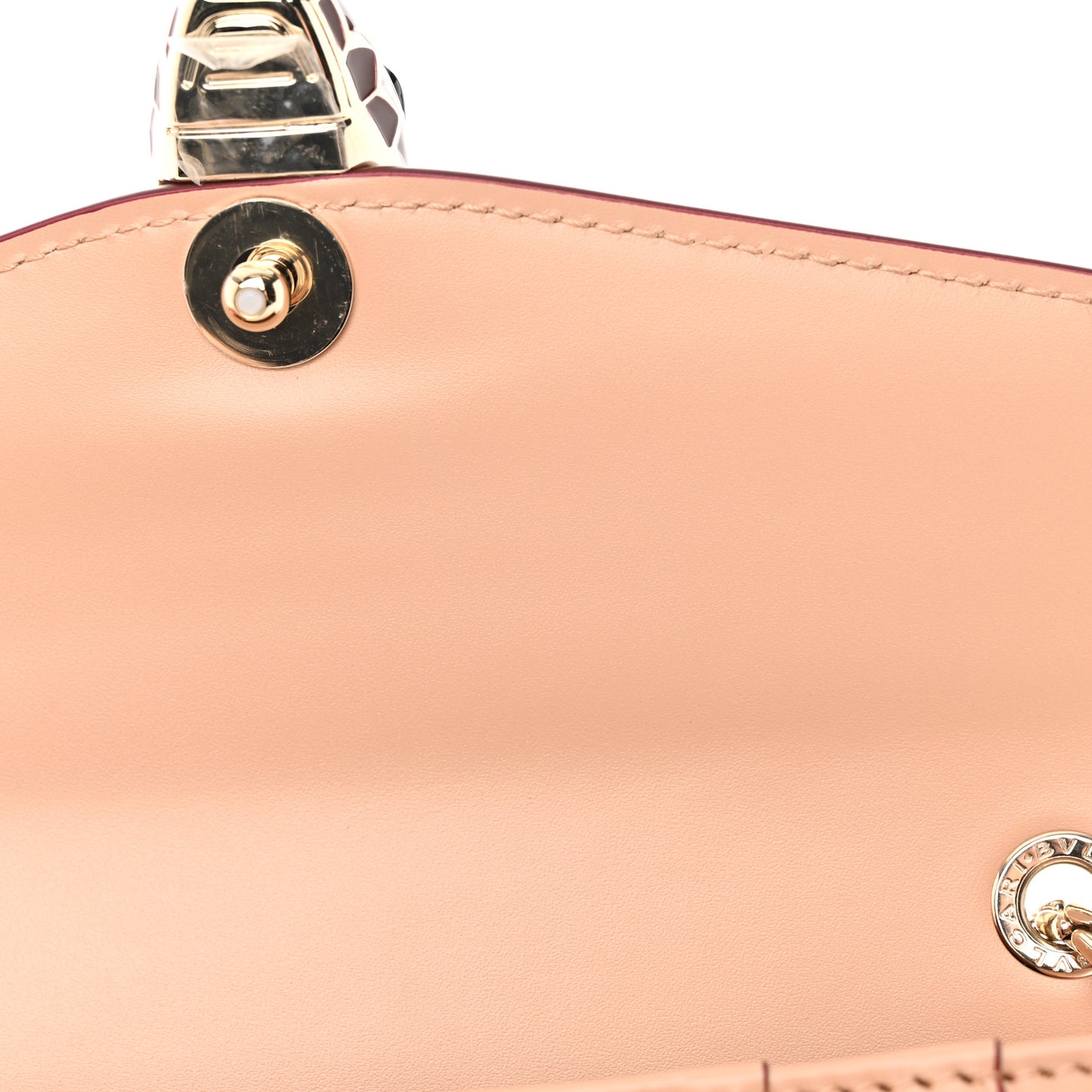 Calfskin Serpenti Forever Crossbody Bag Beige